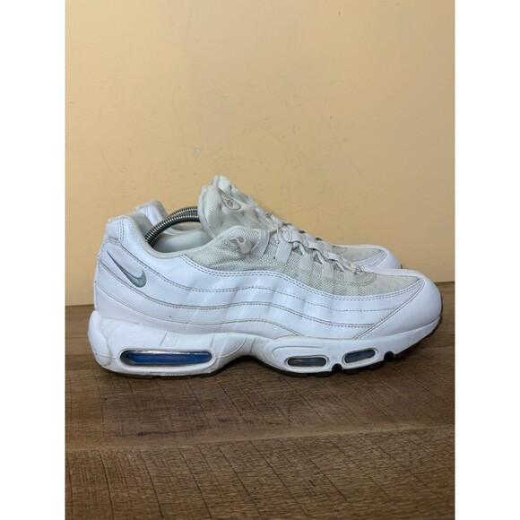 Nike Air Max 95 Essential Air Mens Sneakers Shoes Size 11 White Leather